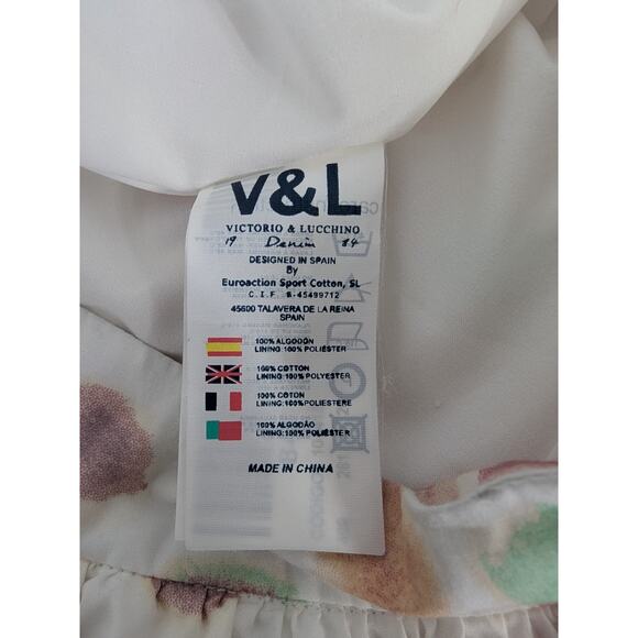 Victorio & Lucchino Mini Skirt Skater Water Color Dots Coquette Size 3 US 6 - Picture 7 of 11